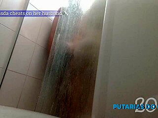 Latina Teen Hides Having Anal Sex with Black Guy Fixing Shower, Oral and Masturbation