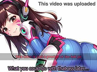 D Va ใน Overwatch เล่นเกม edging ด้วยการครอบงำเบาๆ และจบหลายแบบ