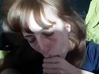 teen sucking her stepbrother's big cock 😏