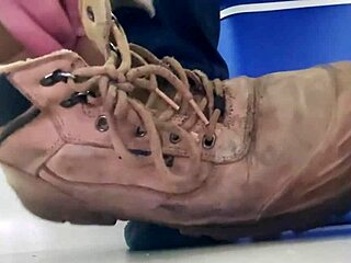 Hot dilf stepuncle eats rubber after bad day.