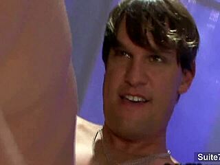 sexy gay with tattoo gets ass licked and banged