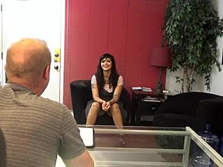 Angie Gets Sex Interview With Tattoo During Casting