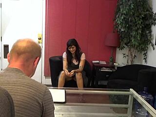 Angie Gets Sex Interview With Tattoo During Casting