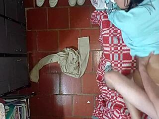 camera records stepson having sex with stepmother on ceiling cam while fucking