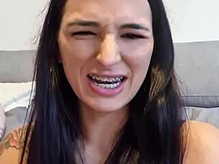 Claudia Bavel feels the rush in dirty talk compilation with toys and double penetration