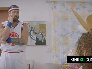 curly-haired teen 18+ stepsisters willow ryder and skyla sun get fucked by stepbro instead of basketball 😏