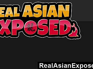 realasianexposed cutie takes hardcore cock in ass with facial and blowjob