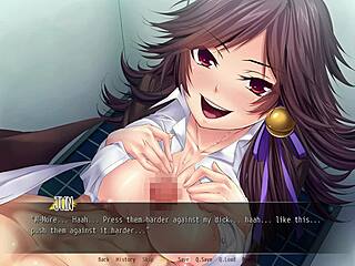 In Commander Babes ep3, the babe gets titty fucked in the bathroom