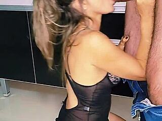 Blonde Milf Wife Gets Oral And Pussy Fucked On The Sink By Her Husband, Cumming Inside In Amateur Couple Sex