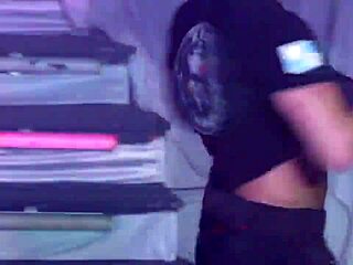 handsome brazilian stripper performs clothes ripped striptease in front of audience