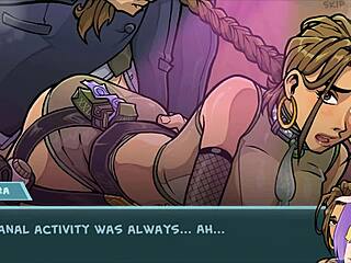 i roughly bend over lara in this anime hentai, fucking her doggystyle to orgasm