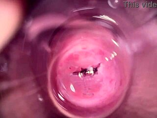 Camera Explores Deep Inside Mia's Creamy Tight Pussy for Teen Fetish.