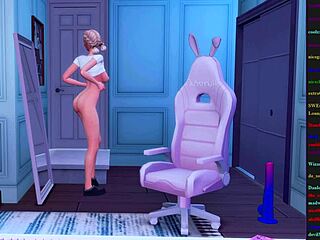 멍청한 스트리머, 헨타이 장난감으로 세게 박다가 스트리밍 끄는 거 잊음