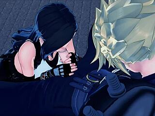 in final fantasy 7 hentai, tifa gets fucked by cloud with big tits