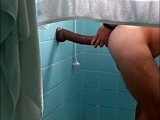 extreme anal gape with big buttplug leads to squirting creampie