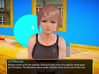 my new family plays a homemade game with blonde amateurs