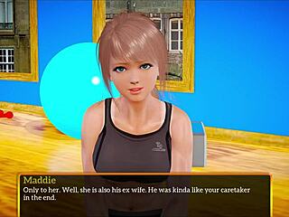 my new family plays a homemade game with blonde amateurs