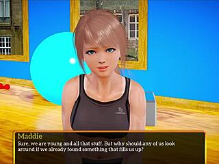 my new family plays a homemade game with blonde amateurs