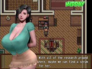 hentai milf with big tits gets monster cock double penetration!