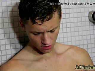 gay sex jerk in bathroom bareback first time!