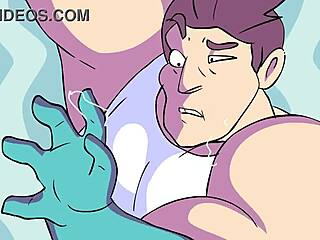 Powertrip cartoon featuring intense clothes ripped scenes