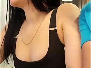 Cute young babe engages in doggystyle with her stepcousin