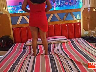 Alejandra in room casting shows her big ass for fame.