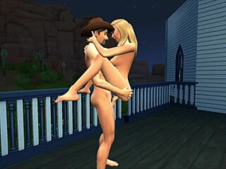 Ted and Meredith Rosswell enjoy a fun night in the 3D cartoon anime game - part 2 😊