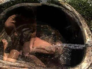 hey, melisa gets super orgasmic with her wet shaved pussy and tits while masturbating solo in mexico