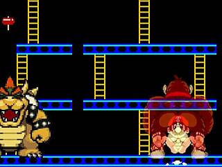 Mugenr-18 Deux - Bowser Koopa And Donkey Kong Battle Mario