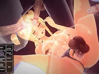 blonde girl is having alot of fun 2