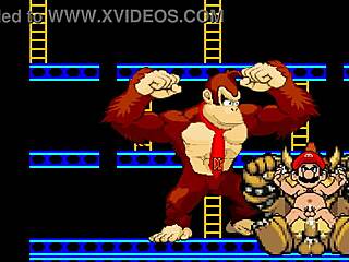 Mugenr-18 Deux - Bowser Koopa And Donkey Kong Battle Mario