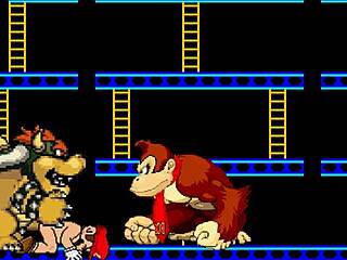 Mugenr-18 Deux - Bowser Koopa And Donkey Kong Battle Mario