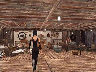 Fallout 4 fashion chyler leigh top model with cute brunette anime style