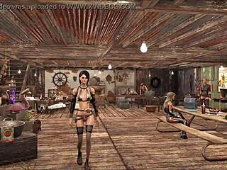 Fallout 4 fashion chyler leigh top model with cute brunette anime style