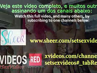 beatriz lemos and bybi in mini gangbang with three guys, hot!