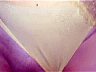 I moved the redhead's panties aside and fucked her wet pussy until cumming a lot inside