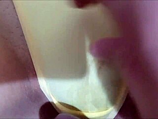 I moved the redhead's panties aside and fucked her wet pussy until cumming a lot inside