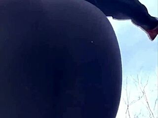 dancing and shaking my big ass just for you, babe! 🔥 wanna join this outdoor milf fun?