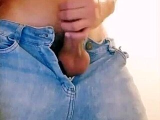 feeling aroused by big cock on webcam masturbation