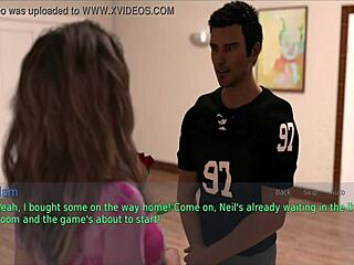 A wife and stepmother playing an erotic game together.