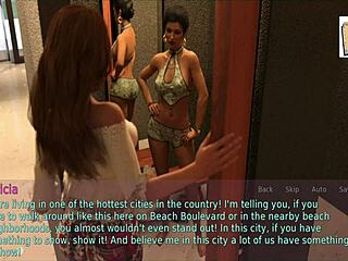 Blonde wife and mother-in-law engage in erotic game with big asses