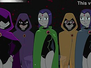 18titans part 26 - raven in action twice