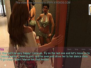 Blonde wife and mother-in-law engage in erotic game with big asses