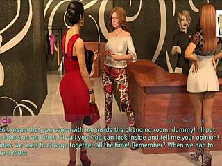 Blonde wife and mother-in-law engage in erotic game with big asses