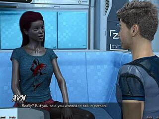 Stranded in Space 134 - busty ebony bride fumes at me