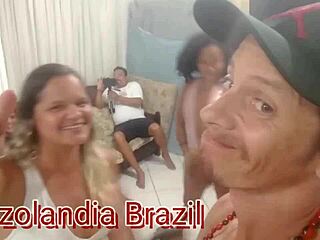 Swing Couple's Wild Night with Monster Cock and Friends