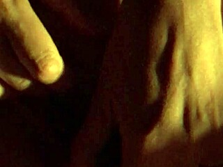 My wife plays with dildo and reaches intense orgasm!