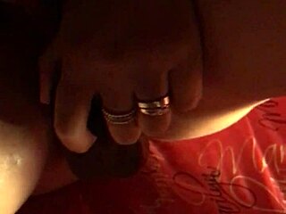My wife plays with dildo and reaches intense orgasm!