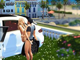 Mia Hayes Enjoys A Drive In Her Porsche